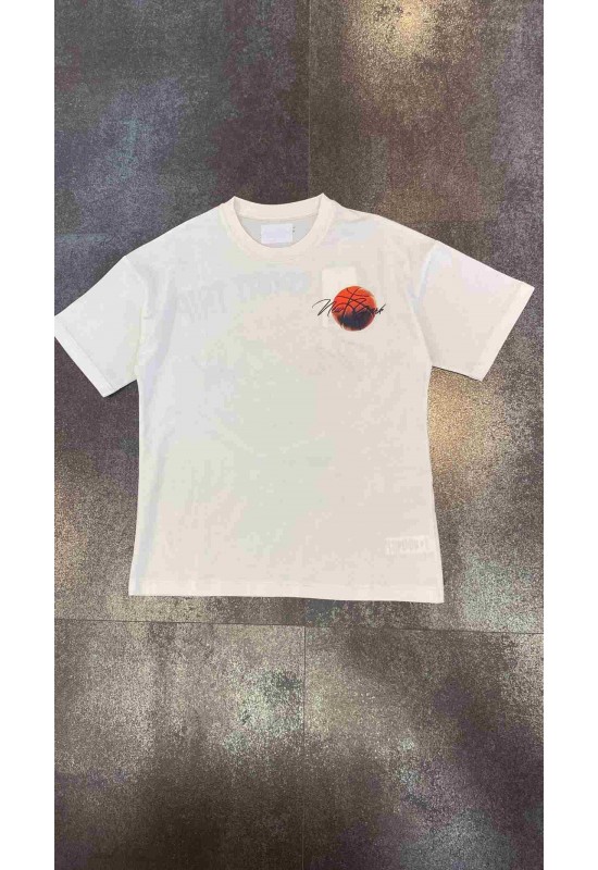 Erkek Çocuk Top Desenli Tshirt Krem