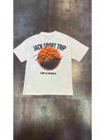 Erkek Çocuk Top Desenli Tshirt Krem