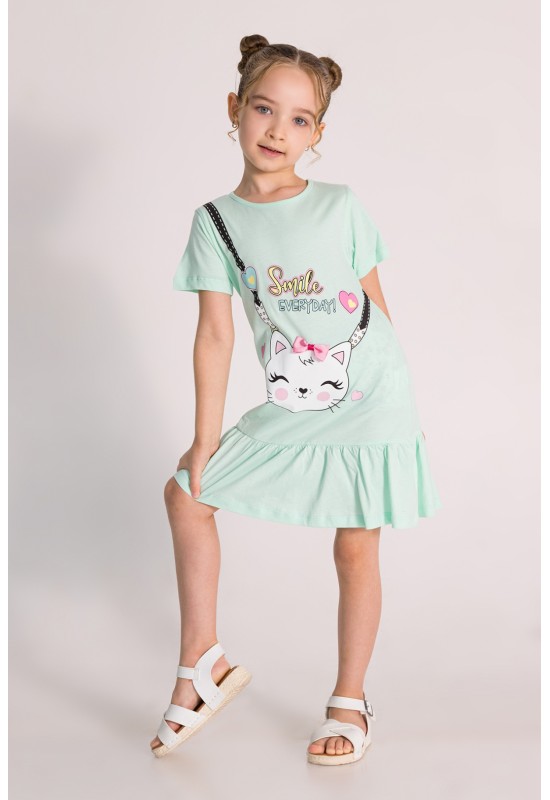 Penye Hello Elbise Mint