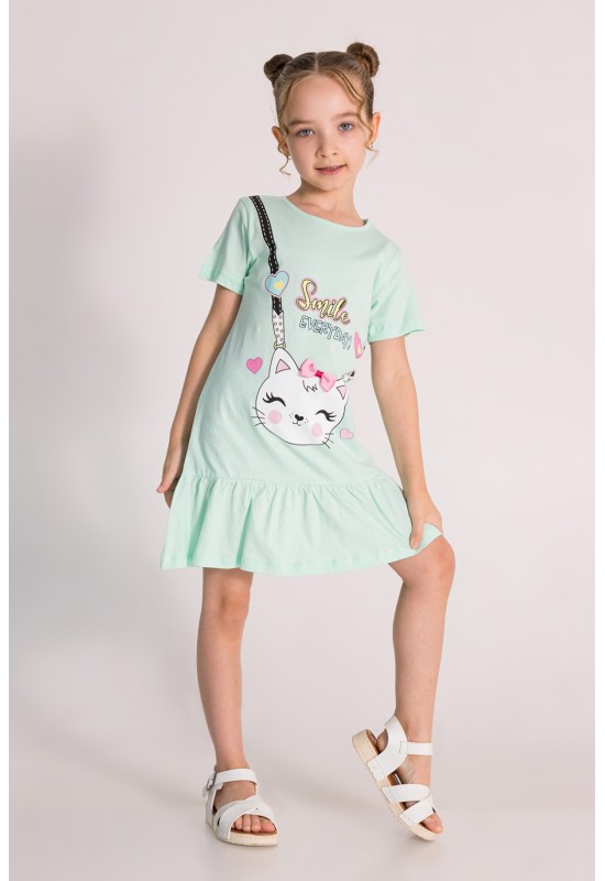 Penye Hello Elbise Mint