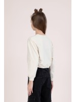 Tokyo Crop Sweat 9-14 YAŞ-Krem