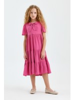 Kız Çocuk Fiyonk Elbise Pembe CK50883
