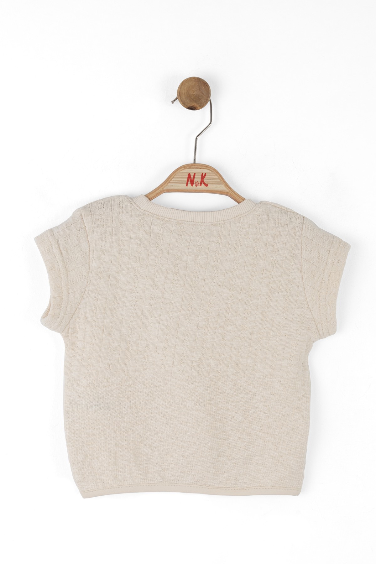 Kız Çocuk Triko Bady Tshirt Krem 38500