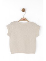 Kız Çocuk Triko Bady Tshirt Krem 38500