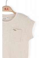 Kız Çocuk Triko Bady Tshirt Krem 38500