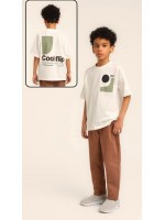 Erkek Çocuk Tshirt Cool 1821 Krem