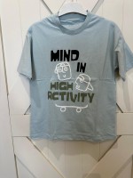 Kısa Kollu Grafitti Baskılı Erkek Tshirt