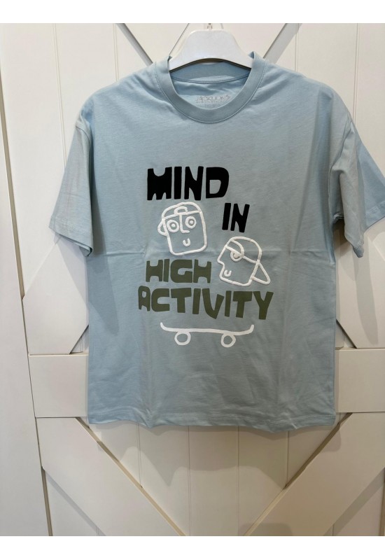 Kısa Kollu Grafitti Baskılı Erkek Tshirt
