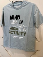 Kısa Kollu Grafitti Baskılı Erkek Tshirt