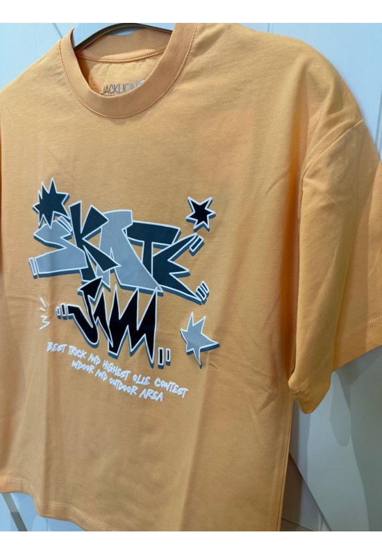 Grafiti Desenli Tshirt Kavuniçi
