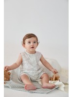 Hayvan Desenli Cepli Organik Pamuk Unisex Çocuk Tulum Hayvan Desenli Cepli Organik Pamuk Unisex Çocuk Tulum