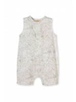 Hayvan Desenli Cepli Organik Pamuk Unisex Çocuk Tulum Hayvan Desenli Cepli Organik Pamuk Unisex Çocuk Tulum