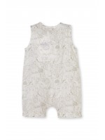 Hayvan Desenli Cepli Organik Pamuk Unisex Çocuk Tulum Hayvan Desenli Cepli Organik Pamuk Unisex Çocuk Tulum