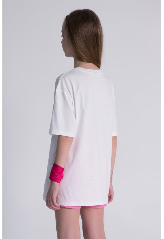 Kuromi Hello Kitty Tshirt Krem