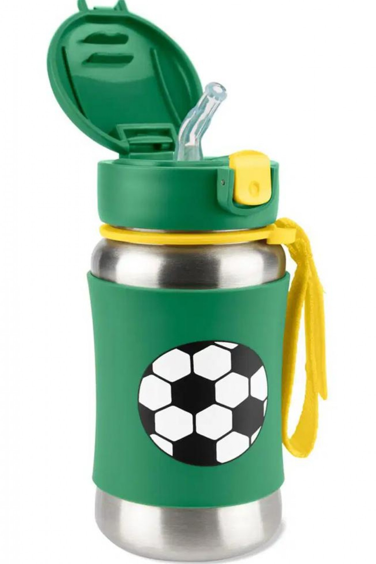 Paslanmaz Çelik Pipetli Suluk Futbol