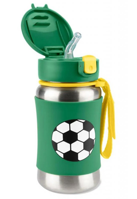 Paslanmaz Çelik Pipetli Suluk Futbol
