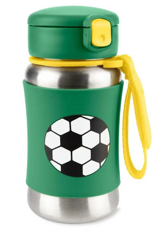 Paslanmaz Çelik Pipetli Suluk Futbol