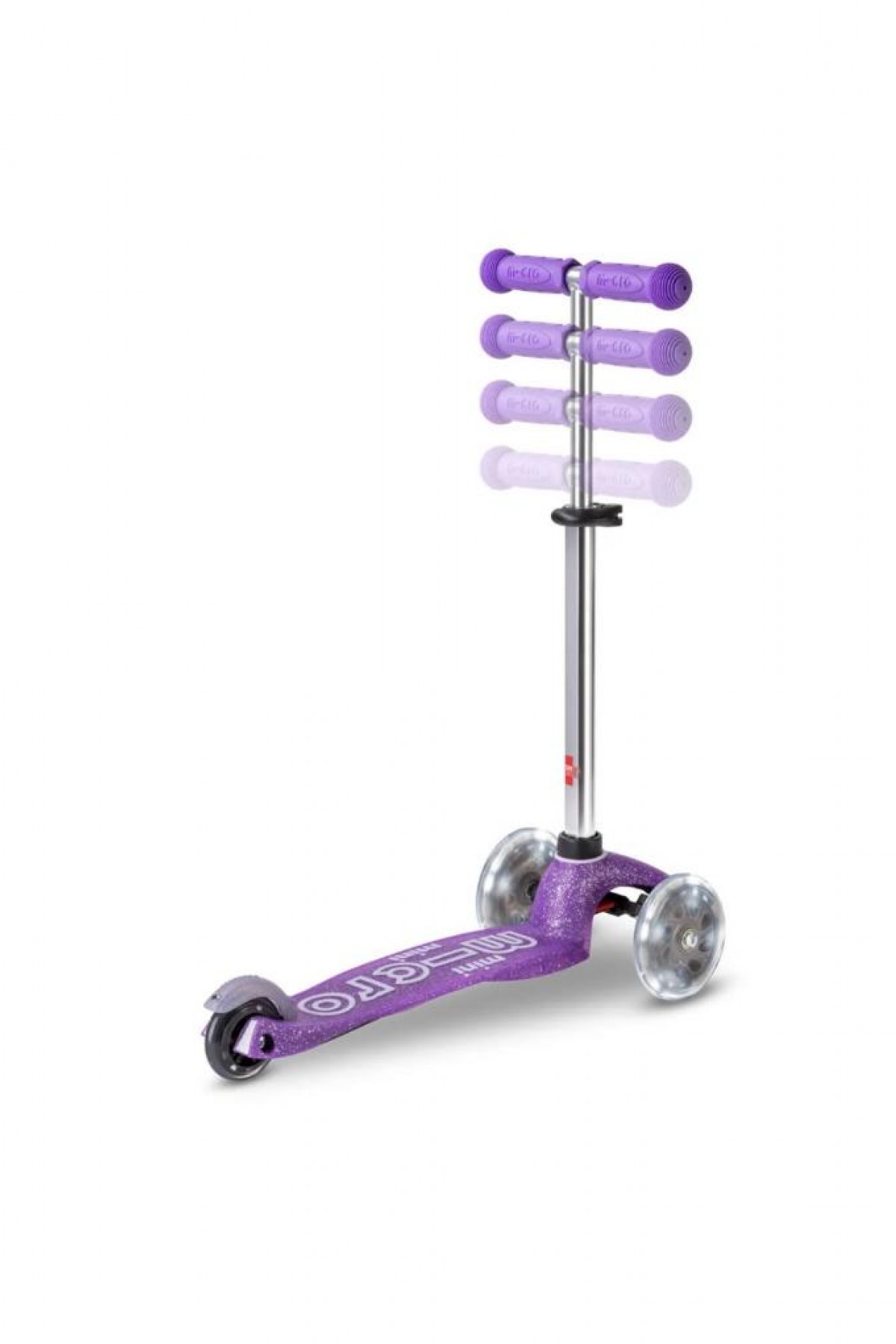 Scooter Micro Mini Deluxe 3 Tekerlekli Fairy Glitter Led Mor