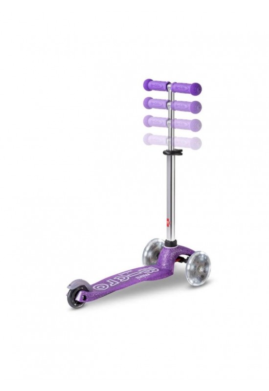 Scooter Micro Mini Deluxe 3 Tekerlekli Fairy Glitter Led Mor