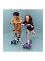 Scooter Micro Mini Deluxe 3 Tekerlekli Fairy Glitter Led Mor