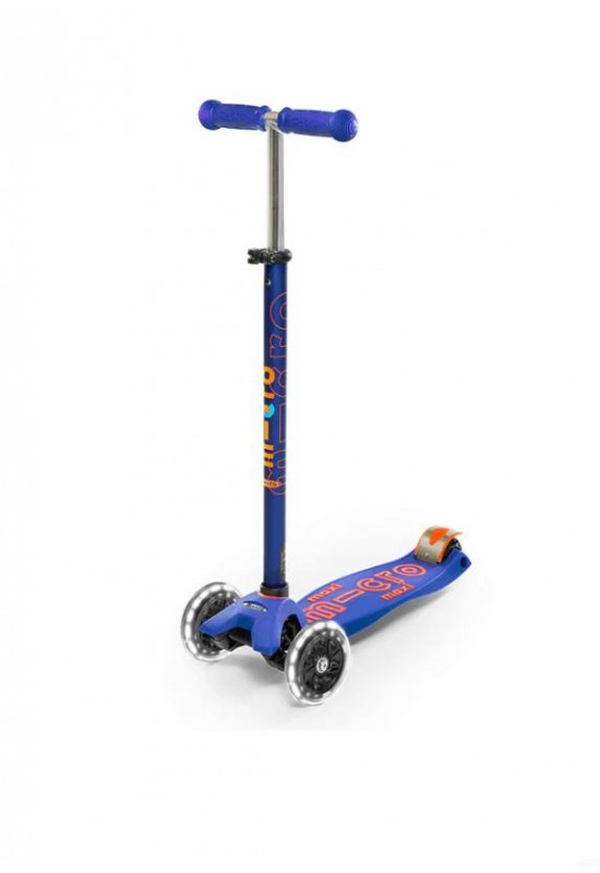 Scooter Maxi Micro Deluxe LED Blue MMD067