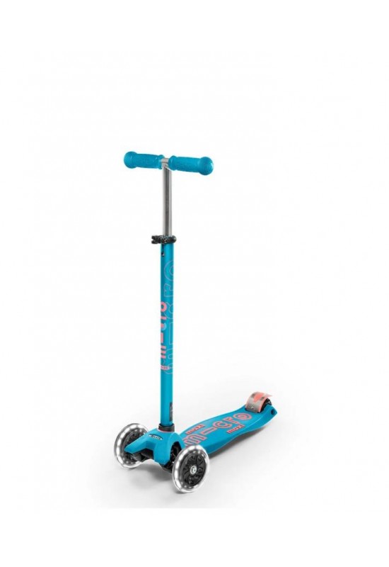 Scooter Micro Maxi Deluxe LED Aqua