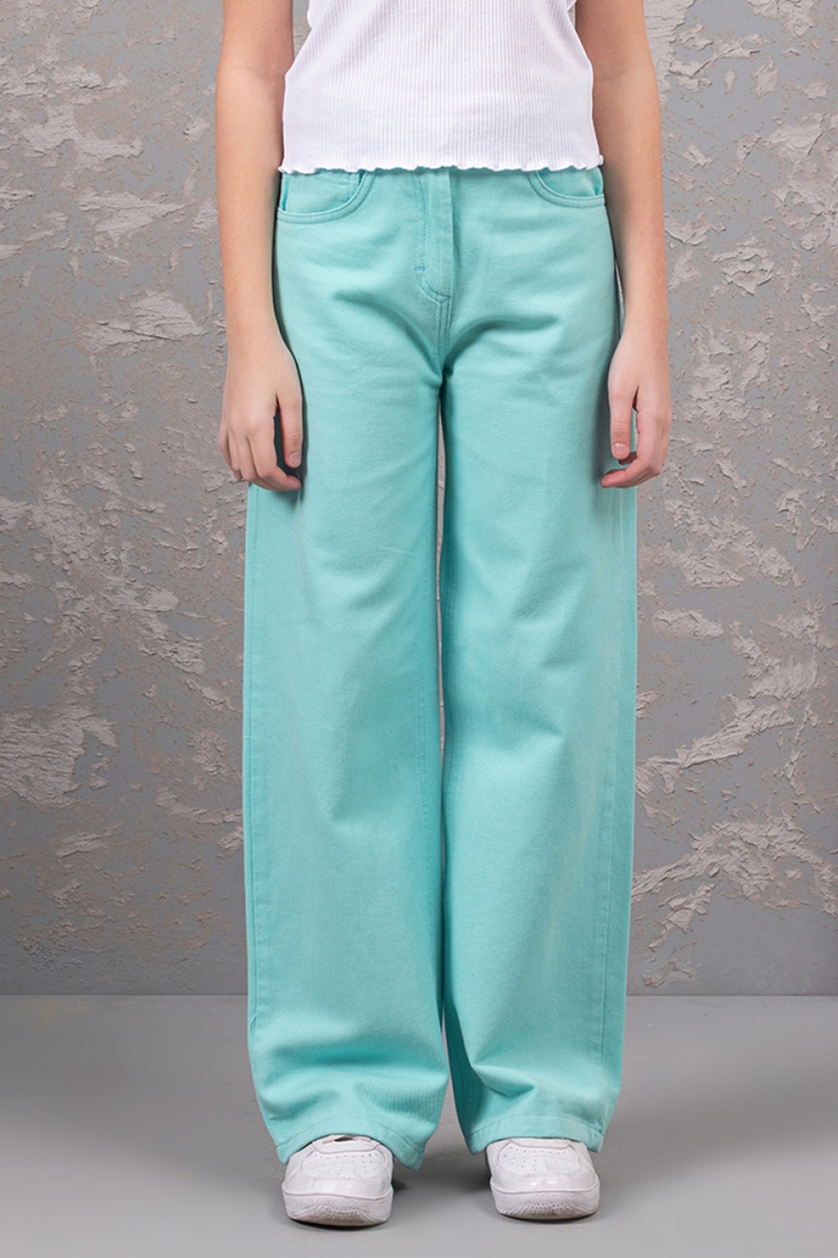 Kız Gabardin Pantolon M 0187 Mint