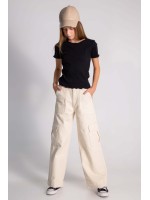 Kargo Cepli Gabardin Pantolon 9724 Bej