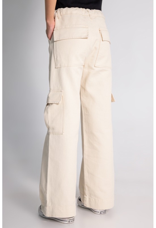 Kargo Cepli Gabardin Pantolon 9724 Bej