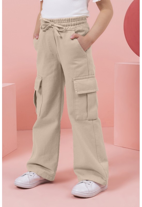Kız Gabardin Pantolon 0206 Bej