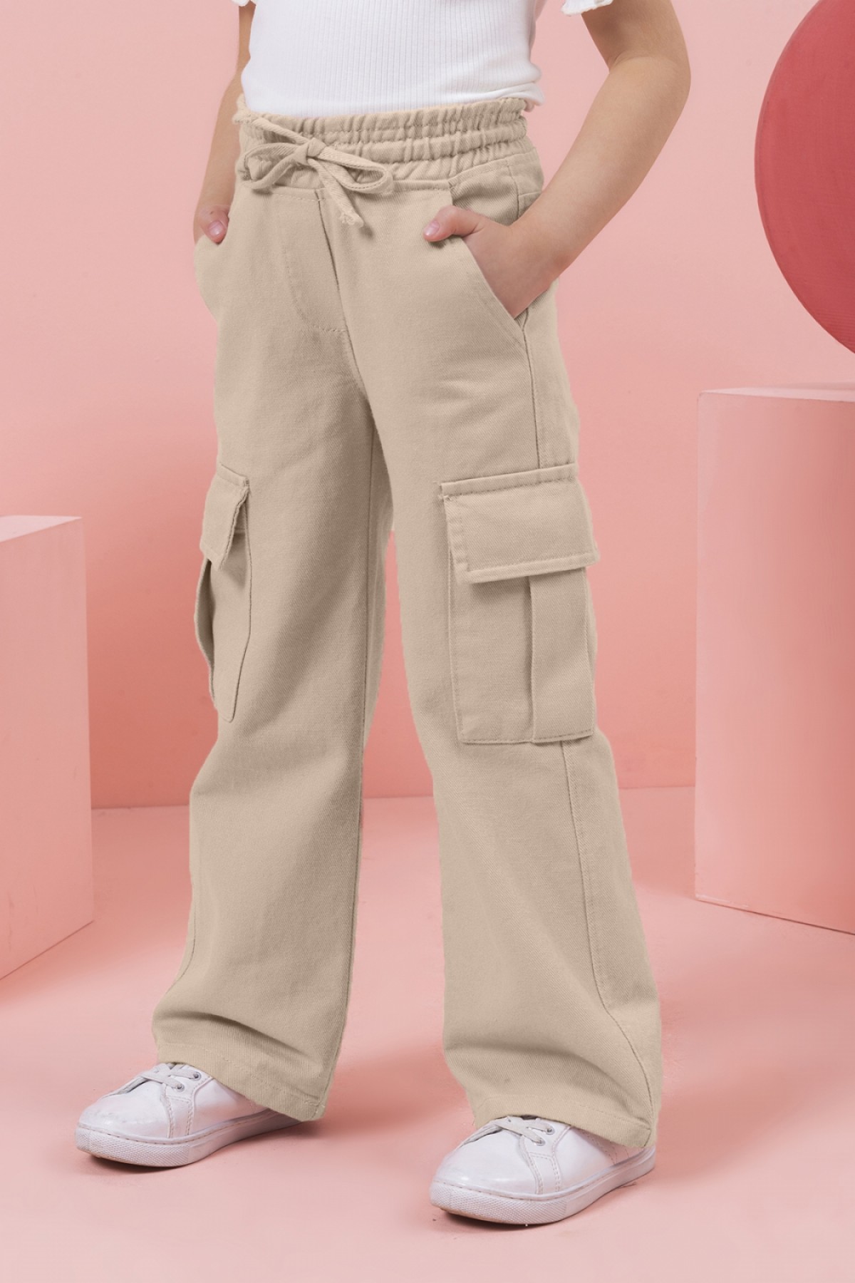 Kız Gabardin Pantolon 0206 Bej