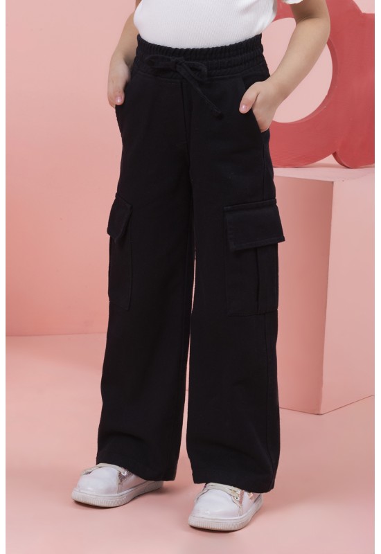 Kız Gabardin Pantolon 0206 Siyah