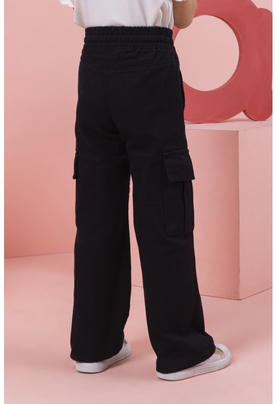 Kız Gabardin Pantolon 0206 Siyah