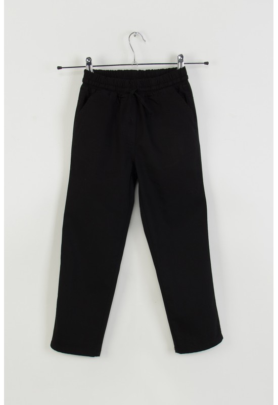 Erkek Gabardin/Okul Pantolon M 5690 Siyah