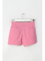 Gabardin Pileli Şort M0602 Pembe