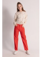 Kız Gabardin Pantolon M 0499 Kırmızı