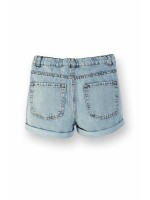 Kız Çocuk Zımbalı Kot Şort Denim 9/14 yaş