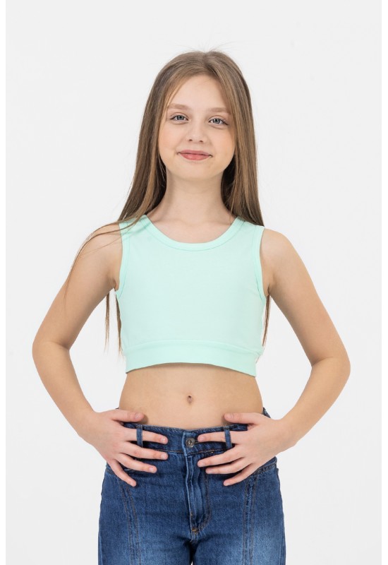 Kız Çocuk Kısa Crop M2701 Mint